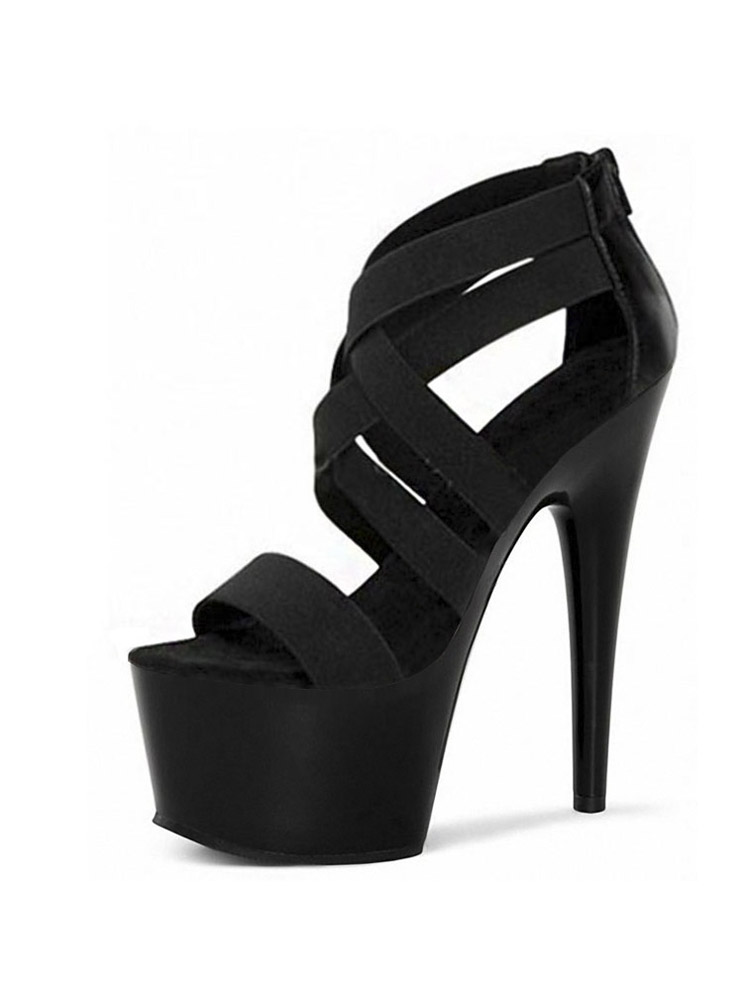 Sandales à Talons Noirs de 17c - Crossfit G avis et prix